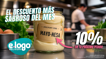 e.logo Delivery lanza su descuento más sabroso del mes